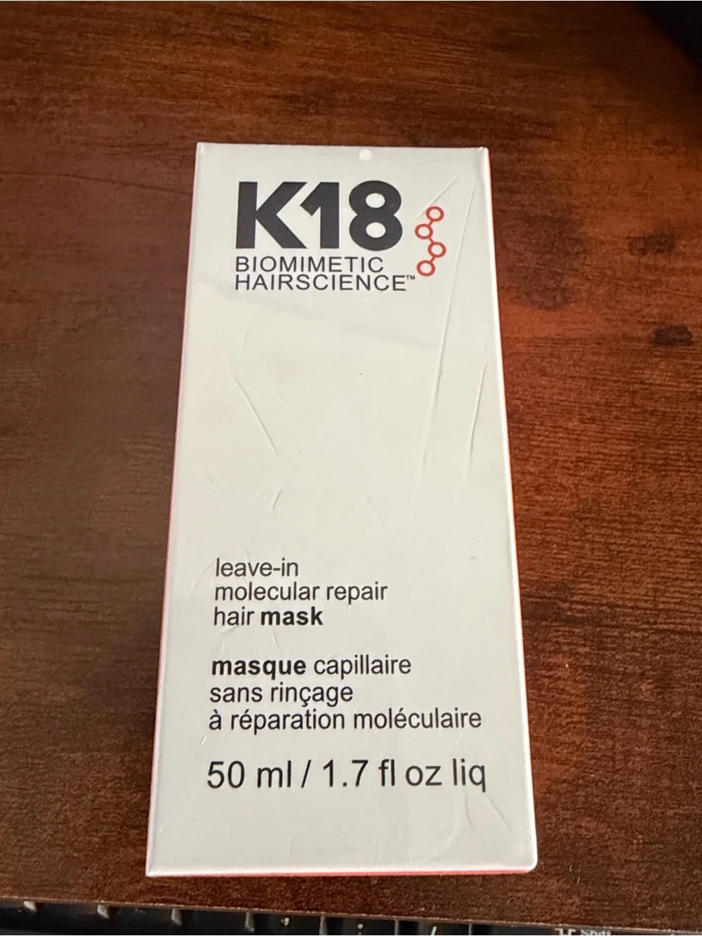 K18 Biomimetic Hairscience Leave-In Molecular Repair Hair Mask - White